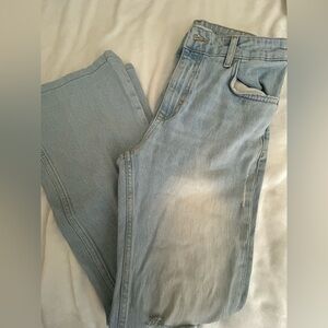 Zara Flared Sky Blue Denim Jeans